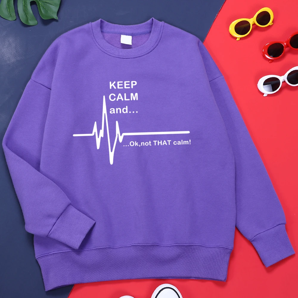 

Keep Calm And Ok,Not That Calm Men Hoodies Harajuku Vintage Clothing Fashion Large Size Hoodie Comfortable Quality Clothes Mens