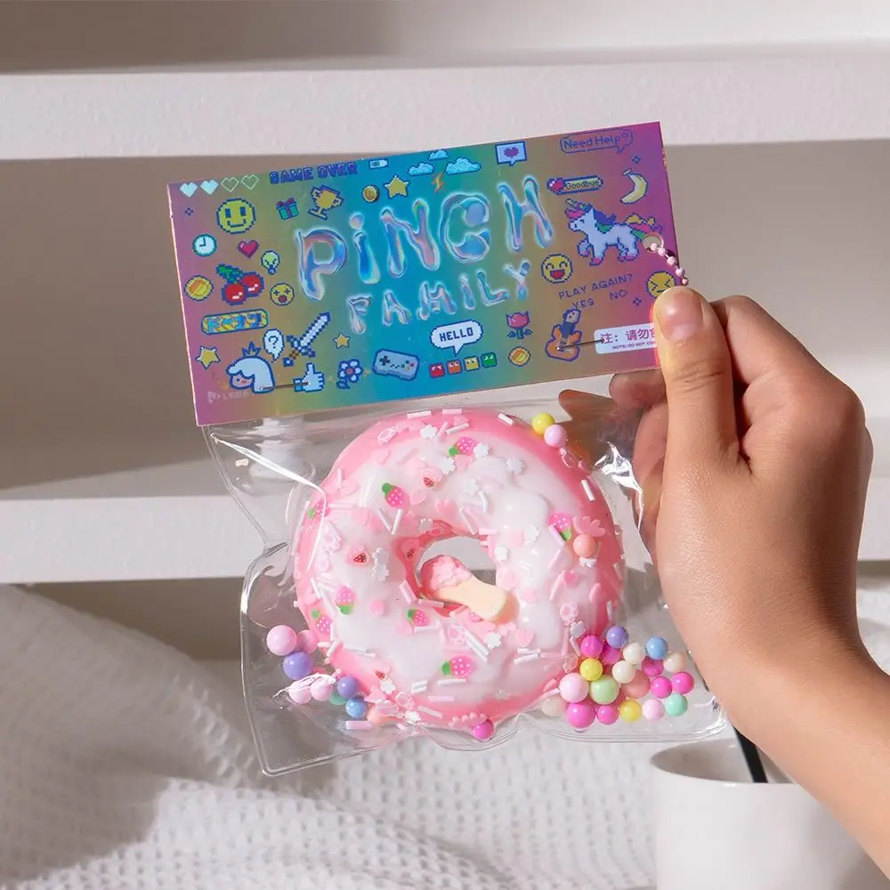 Креативные гигантские игрушки-пончики мягкие липкие декомпрессионные зажимные