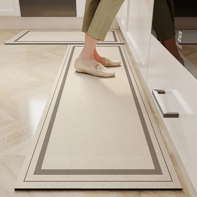 

1PC Home Bathroom Minimalist Carpet for Kitchen Floor Anti Slip House Entrance Mat Aesthetic Room Decoration