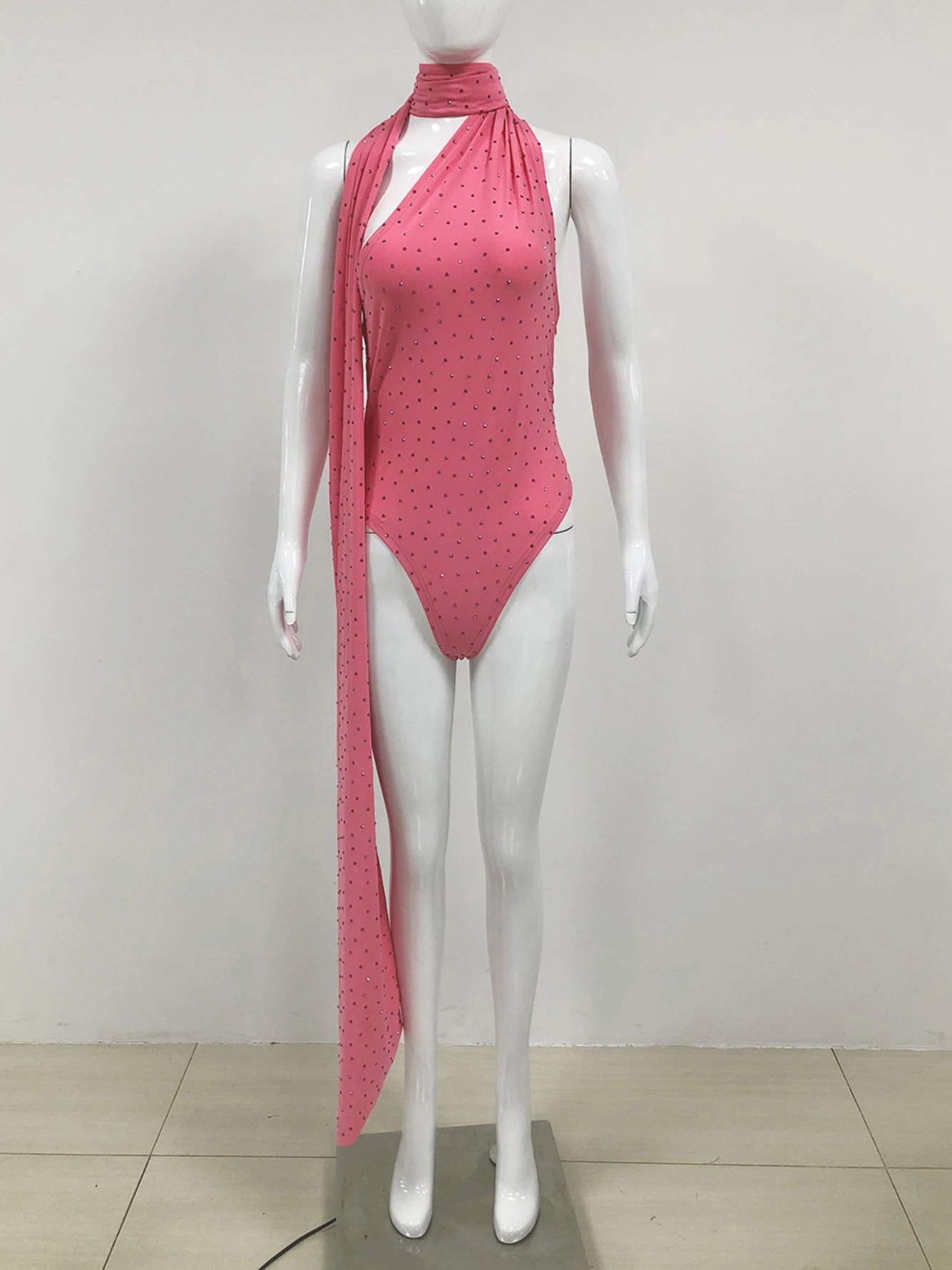 Высококачественный Женский облегающий комплект из 2 предметов с бриллиантами