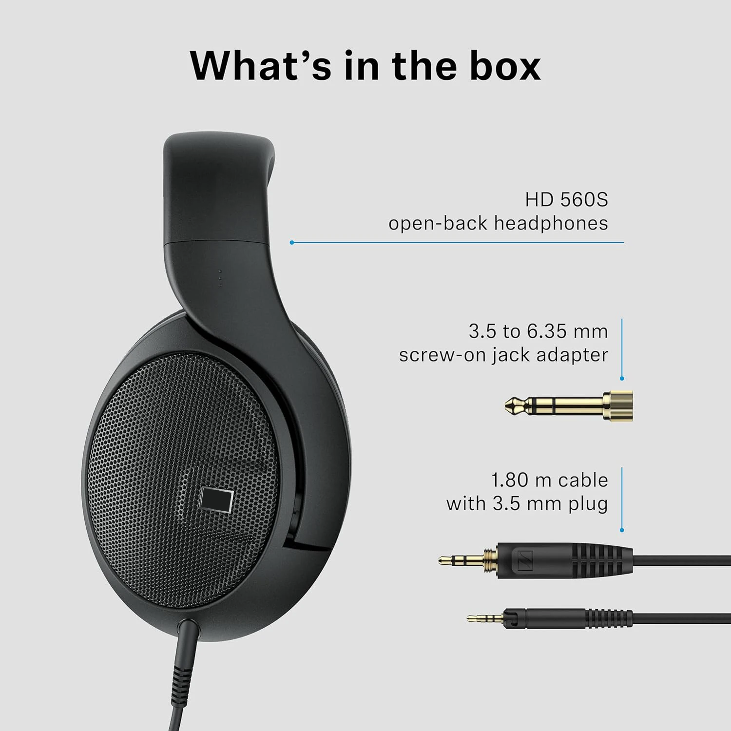 Профессиональные студийные наушники HD 560S с закрытым корпусом, Hi-Fi звук для записи, микширования и мониторинга живого звука. Лучшее предложение. (art.: 3920d855d28d2) - 3920d855d28d2