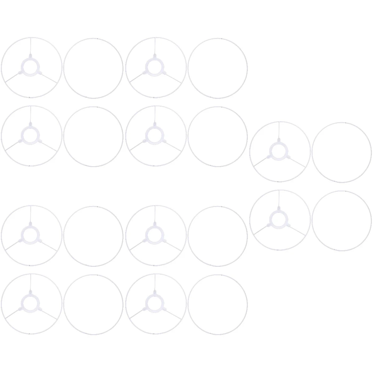 

10 Sets Round Circle Frames For Cords Chandelier E27 Light Wrought Iron Bracket DIY