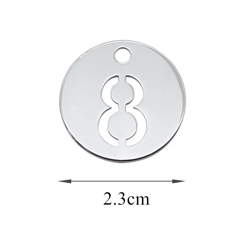 20 шт. бирки для ключей с полыми номерами номерной знак из нержавеющей стали