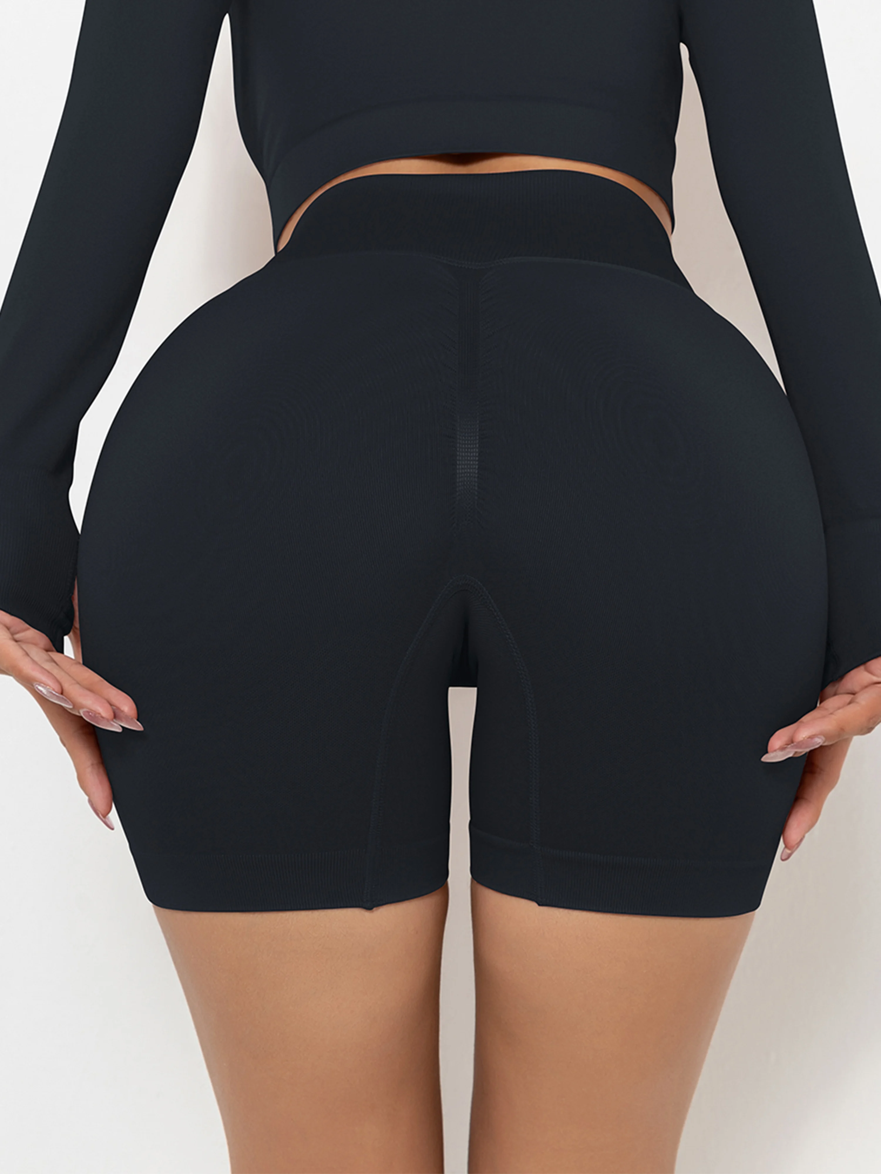 

Шорты для йоги, спортивные для женщин, Новые велосипедные шорты с высокой талией для бега, фитнеса, тренажерного зала с эффектом пуш-ап, легг...