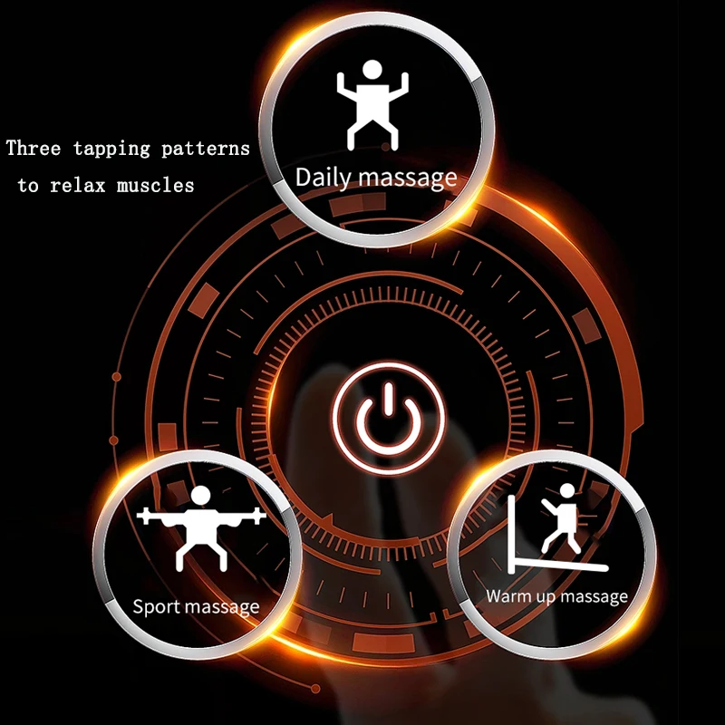 Ручной фасциальный пистолет-массажер YAOWITHSU для глубоких тканей и мышц идеально