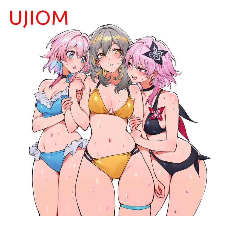 

UJIOM сексуальное бикини Waifus Honkai Star Rail Stelle March 7th наклейки на стену модные наклейки для умного дома виниловые аксессуары для ванной комнаты