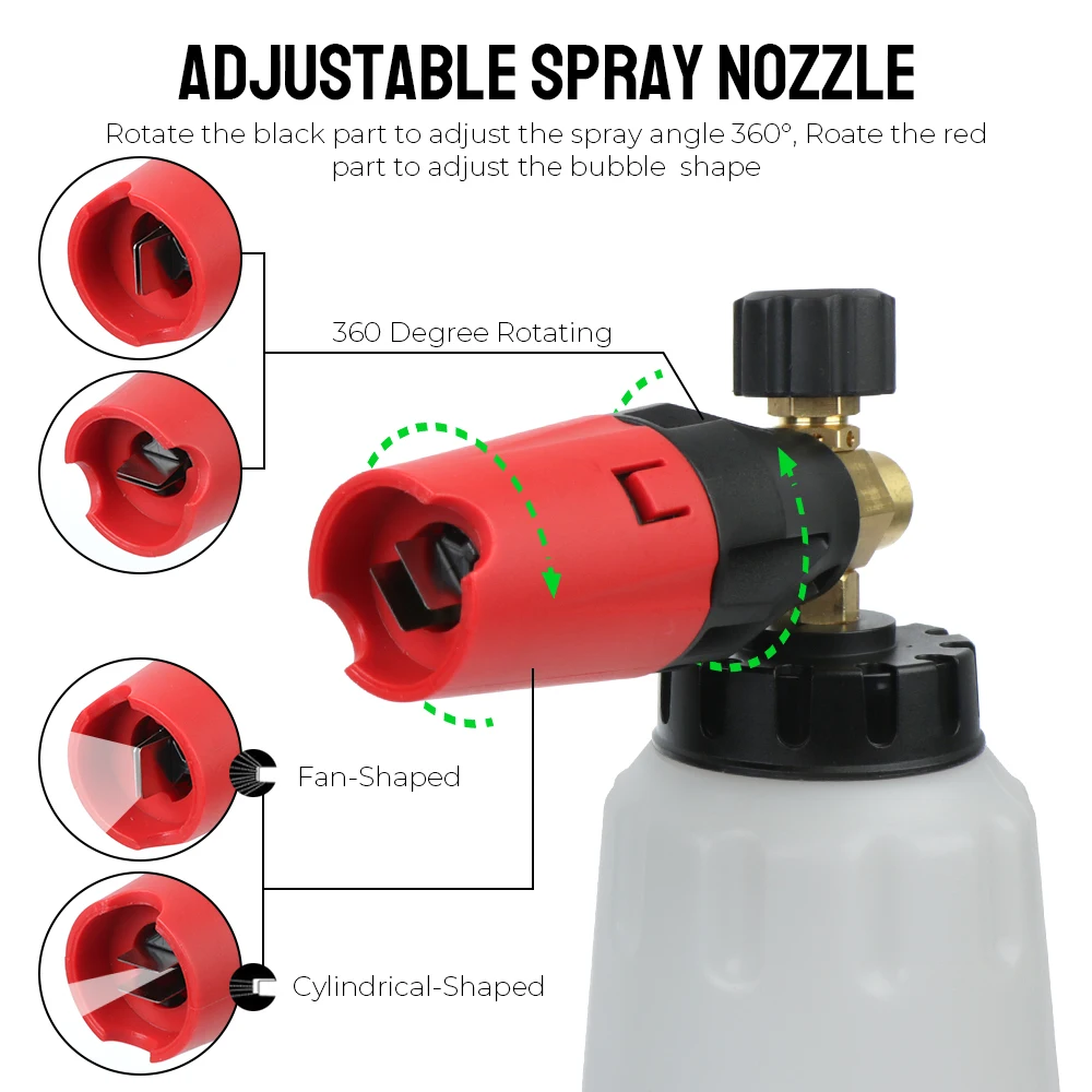 Пенная насадка для автомойки высокого давления пенораспылитель Karcher Elitech Daewoo Bort AR