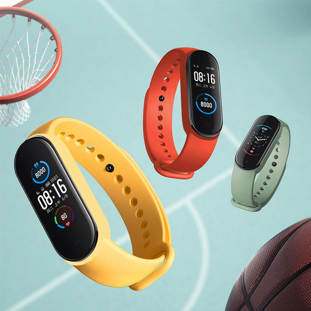 Фото Ремешок для часов Xiaomi Mi Band 7 6 5 4 3, силиконовый браслет для Mi Band 3 4 band5 band6, аксессуары для умных часов №2