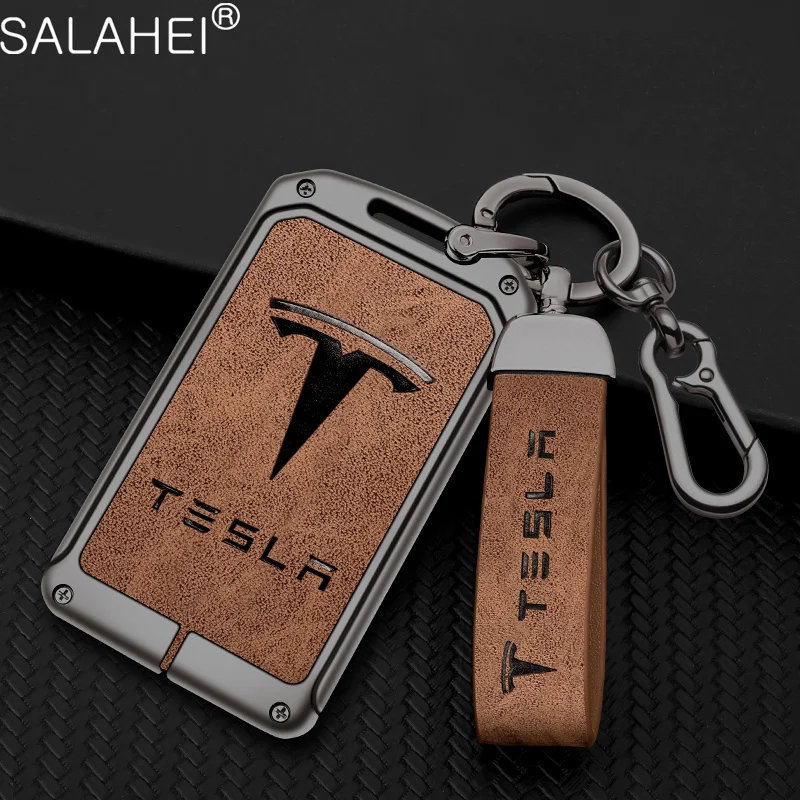 

Car NFC Card Remote Key Cover Fob Case Holder Shell Full Protection Bag Keychain For Tesla Model 3 Model Y Keyless Accessories