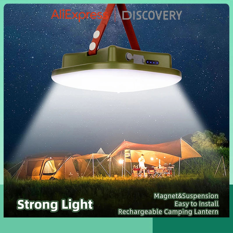 New Upgraded 15600maH Rechargeable LED Camping Strong Light 
