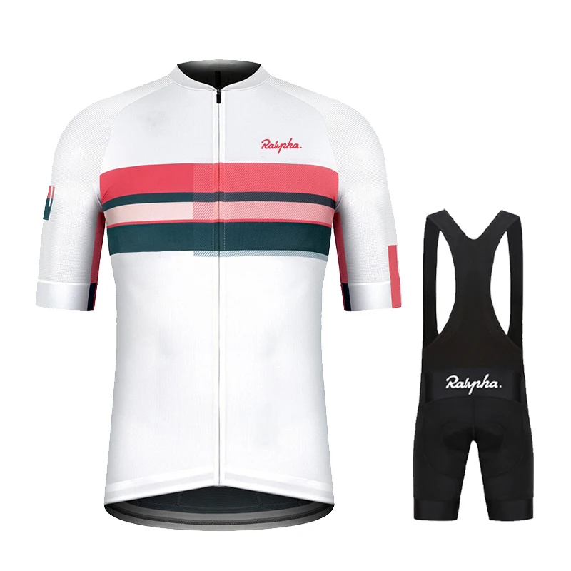 

2023 Raphaful Short sleeve Jersey sets Summer Bicycle Clothing Road Bike Uniform Men Breathable MTB Shirt Maillot Cycling Shorts