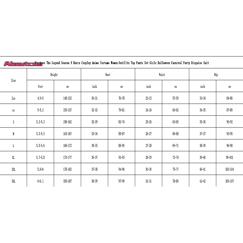 Новинка 2022 года The Legend Season 4 Кора аниме-костюм для косплея женские наряды топ и