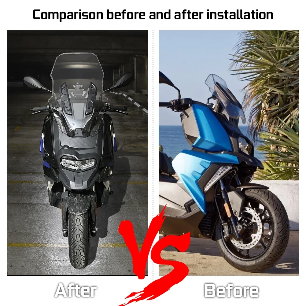 Фото Для BMW C400X лобовое стекло, передний дефлектор, защита ветрового стекла, аксессуары для мотоциклов 2018-2024 №2