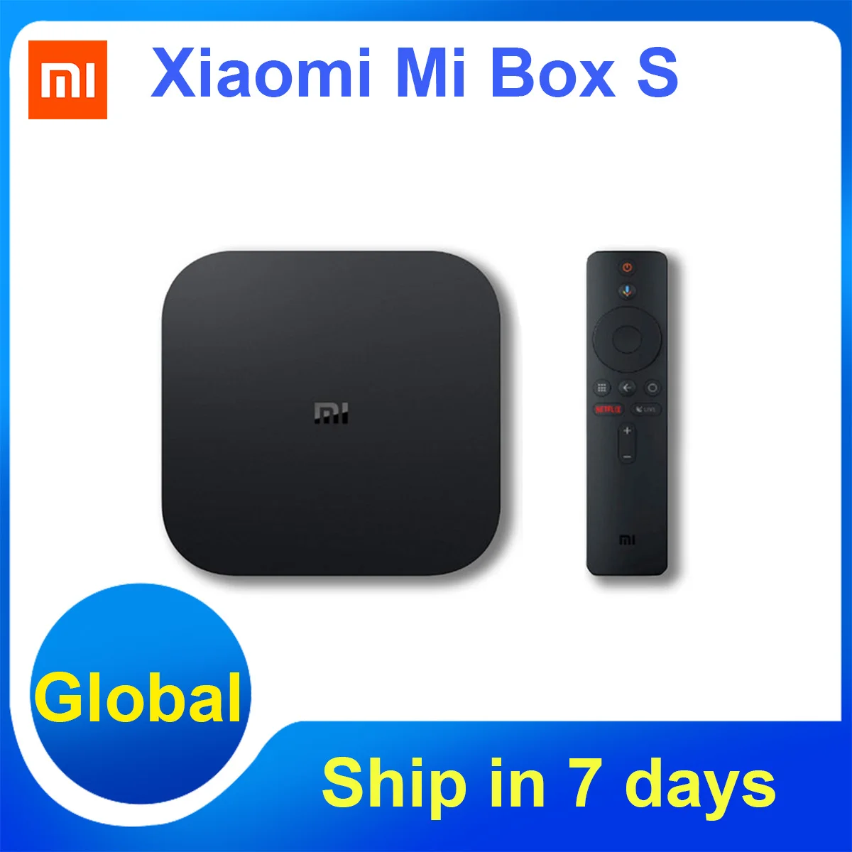 ТВ-приставка Xiaomi Mi Box S 4K Ultra HD Android TV 9 0 HDR 2G 8G WiFi Google Cast Netflix Smart IPTV |