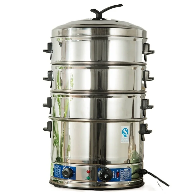 

Stoom Pan Small Business Equipment Cuisson Vapeur Vaporera Electrica Cooker Buffet Pot Warmer Multicooker Electric Food Steamer