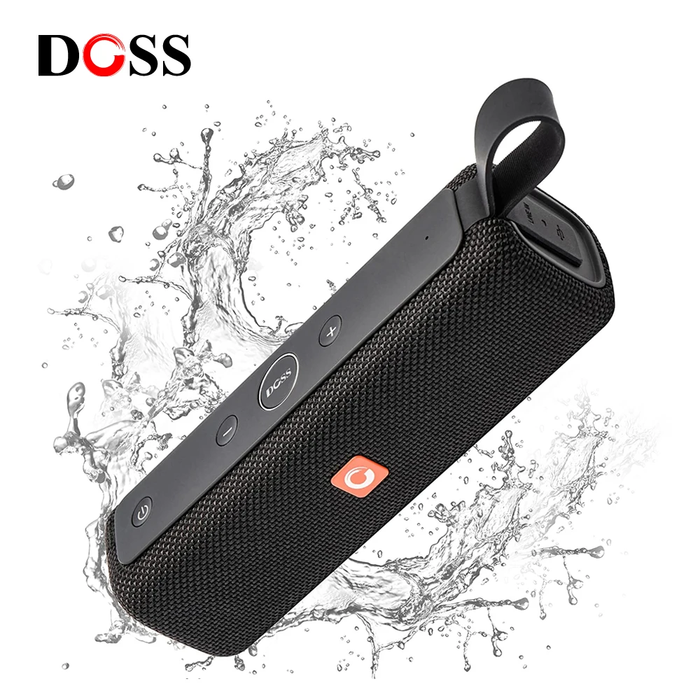 DOSS E-go II Portable Wireless Bluetooth Speaker Outdoor IPX6 Waterproof 12W Superior Stereo Bass Music Sound Box Shower Speaker