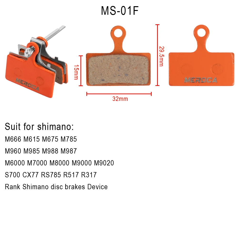 Велосипедные дисковые Тормозные колодки для Shimano B01S M375 M395 M446 M485 M486 M416 Deore M515 M525