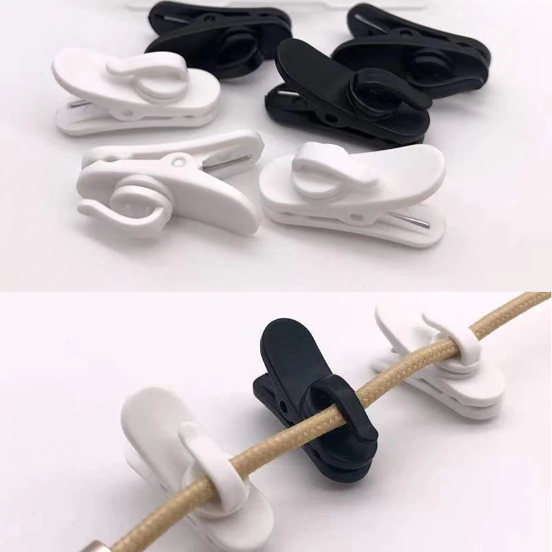 

10 Pcs Earphone Cable Wire Clip Cord Collar Plastic Nip Clamp Organization Holder Headset Audio Line Protable For MP3 Phone