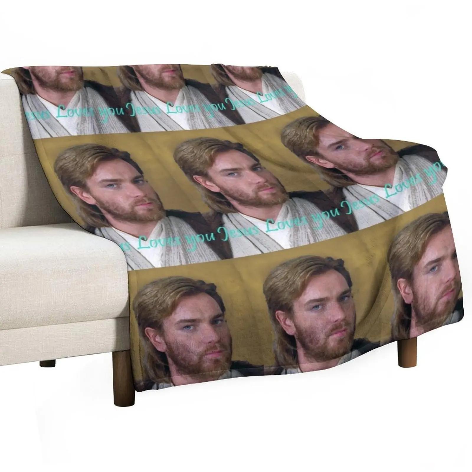 Космический Иисус любит тебя (Эван МакГрегор) Плед для зимних одеял