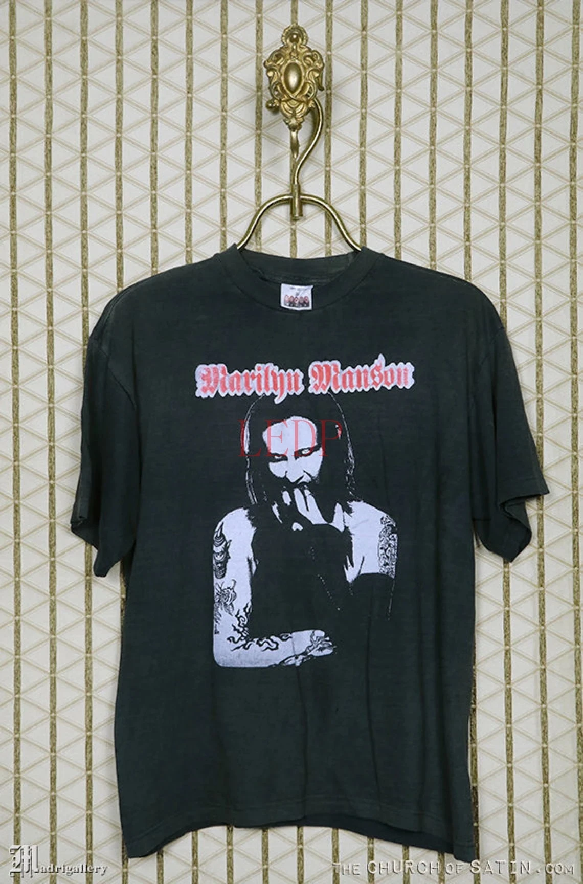 

Marilyn Manson T Shirt Vintage Rare Faded Black Tee Punk Goth Gothic Cradle Of Filth Christian Death Alien Sex