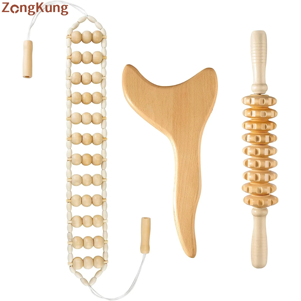 

Wood Therapy Tools for Body Contour Maderoterapia Shaping Massage Set Anti-Cellulite,Lymphatic Drainage,Relieving Muscle Pain