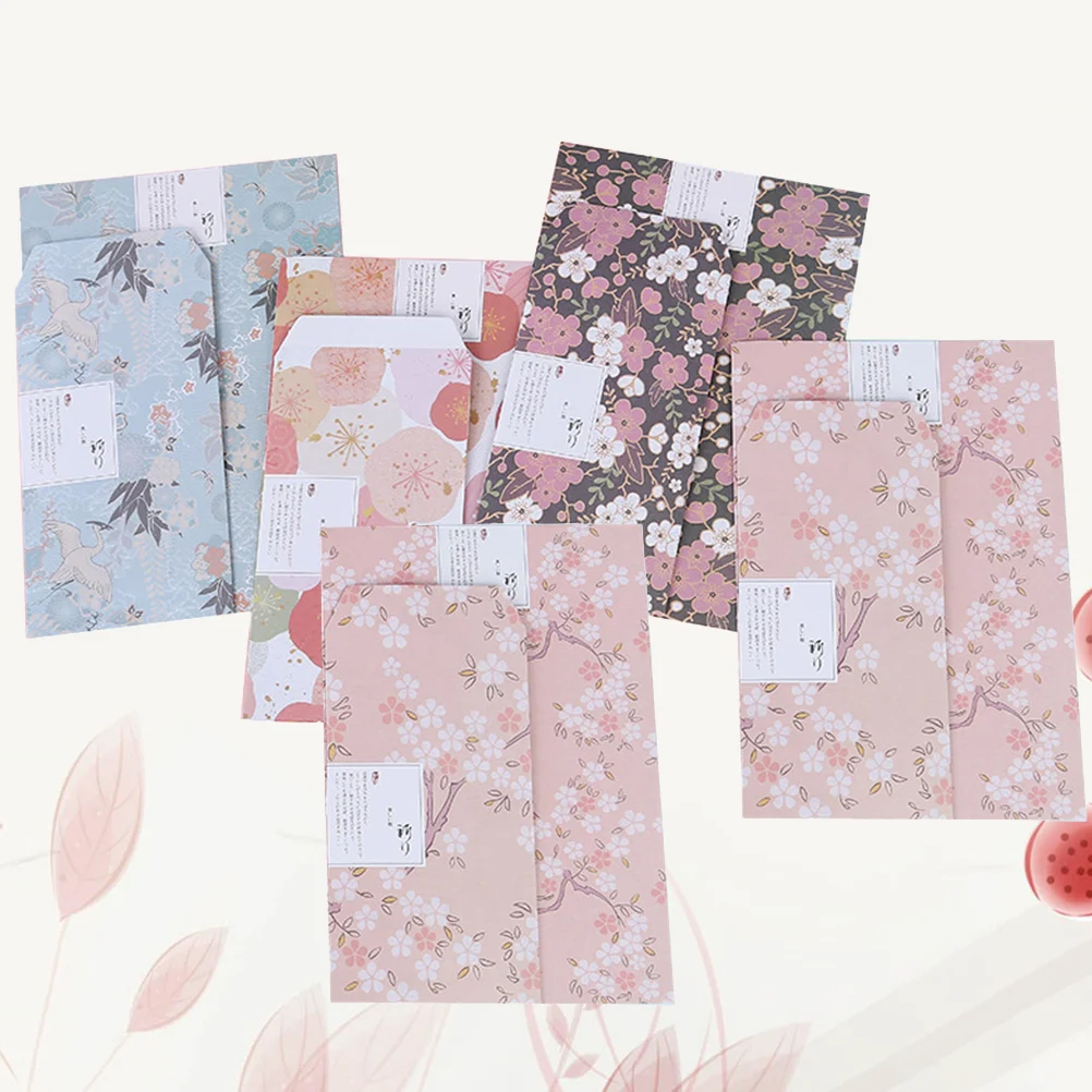 

45pcs/5 Sets A5 Flower Printing Envelope Letter Paper Note Paper Writing Paper Stationery Supplies (Random Style)
