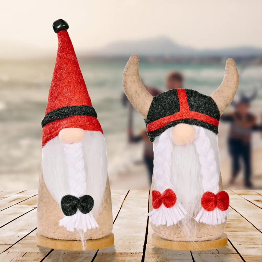 

Cute Bright Color Braided Hair Faceless Gnomes Plush Christmas Tree Decorations Christmas Gnome Ornament Gnome Ornament