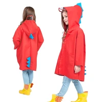 hot sale cute dinosaur raincoat waterproof children kids rain jacket boys girls rain coat outdoor trench poncho student rainwear