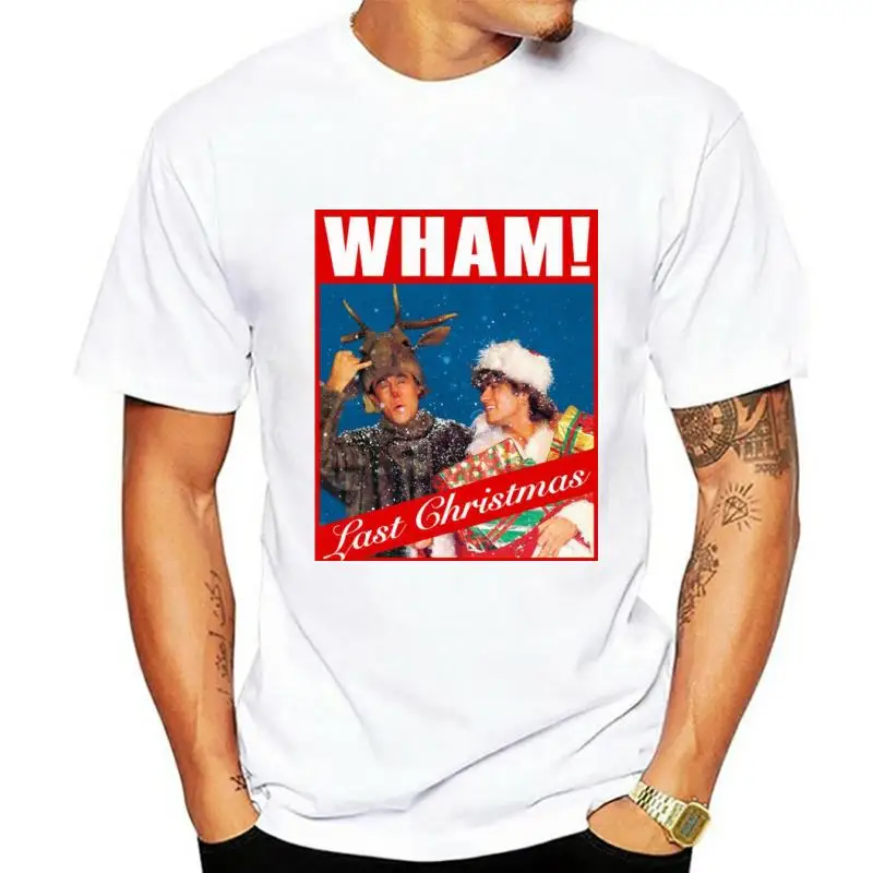 

WHAM LAST CHRISTMAS T-SHIRT Mens Xmas George Micheael Unisex Tee Top CD Album