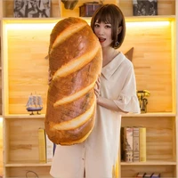 100cm simulation food pillow real style bread toy 3d plush pillow artificial simulation bread 3d waist cushion throw pillow
