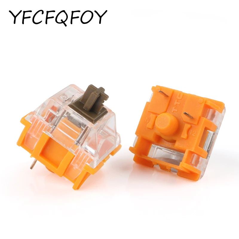 

TTC Gold Brown V3's 3Pin RGB SMD Tactile MX Switch For Mechanical Gaming Keyboard Customization DIY