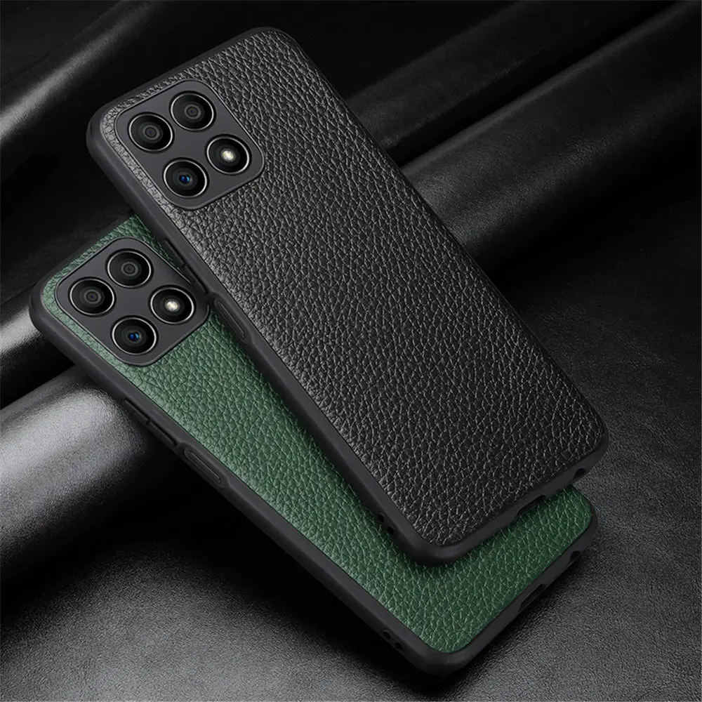 X30i Cases Ultra-thin Genuine Leather Back Cover For Huawei Honor X30i X20 Case Coque Litchi Shockproof Fundas