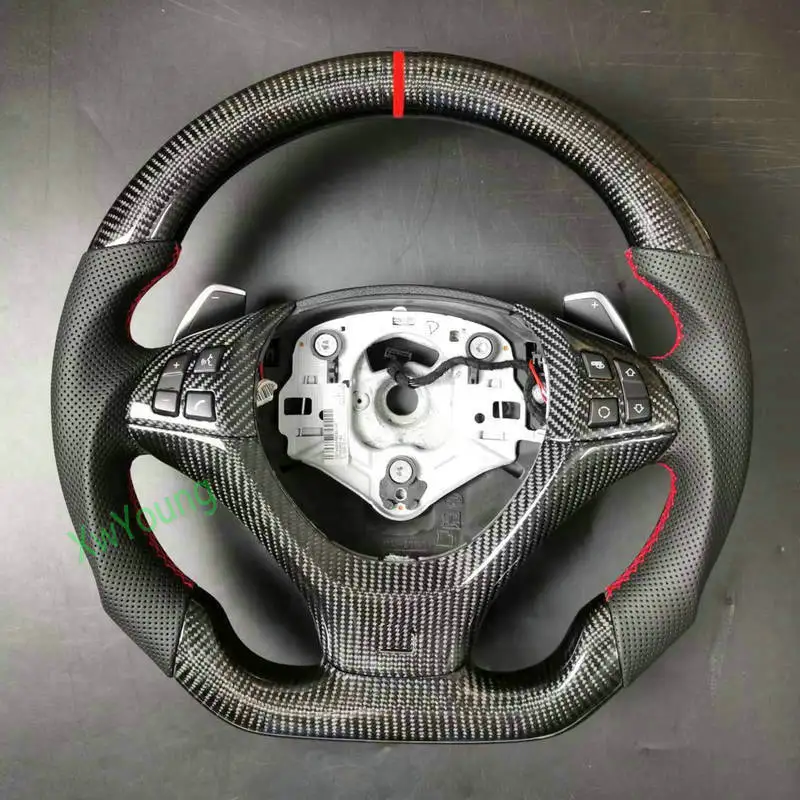 Для BMW X5 X6 E70 E71 E72 индивидуальный руль из 100% натурального углеродного волокна с