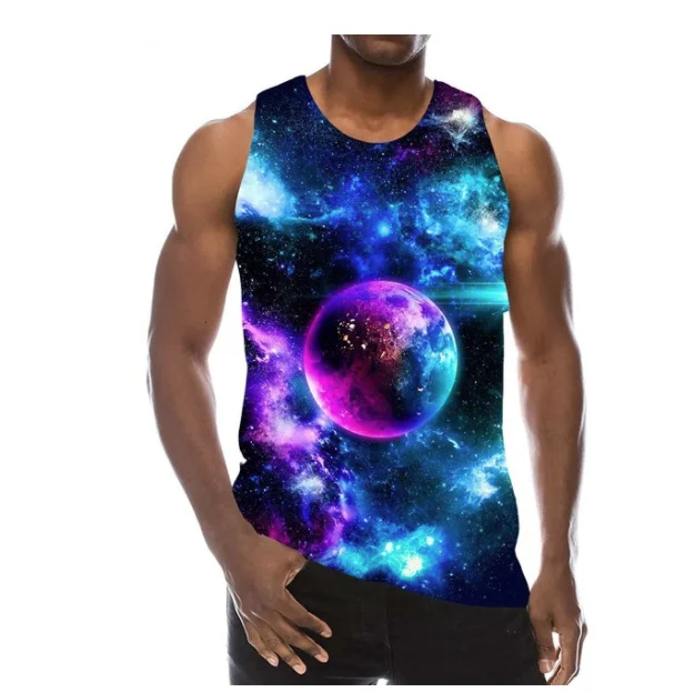 

Новинка, забавный летний Радужный Графический Топ с 3D принтом, модный мужской и женский спортивный костюм, жилет с круглым вырезом в стиле хип-хоп, размер женский