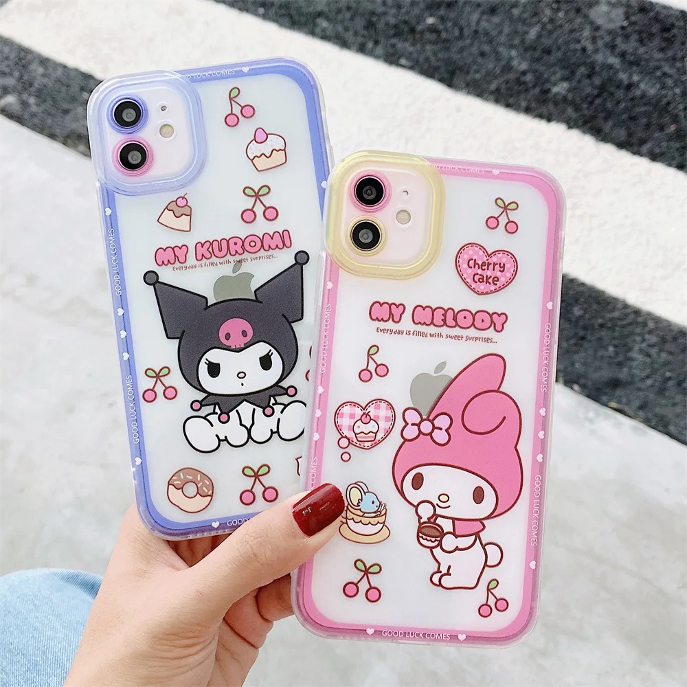 

Cartoon Cake Donut Ice Cream Melody Case Cover for IPhone 7 8 Plus 11 12 13 Pro X XR XS Max Shockproof Phone Case IPhone 13 Case