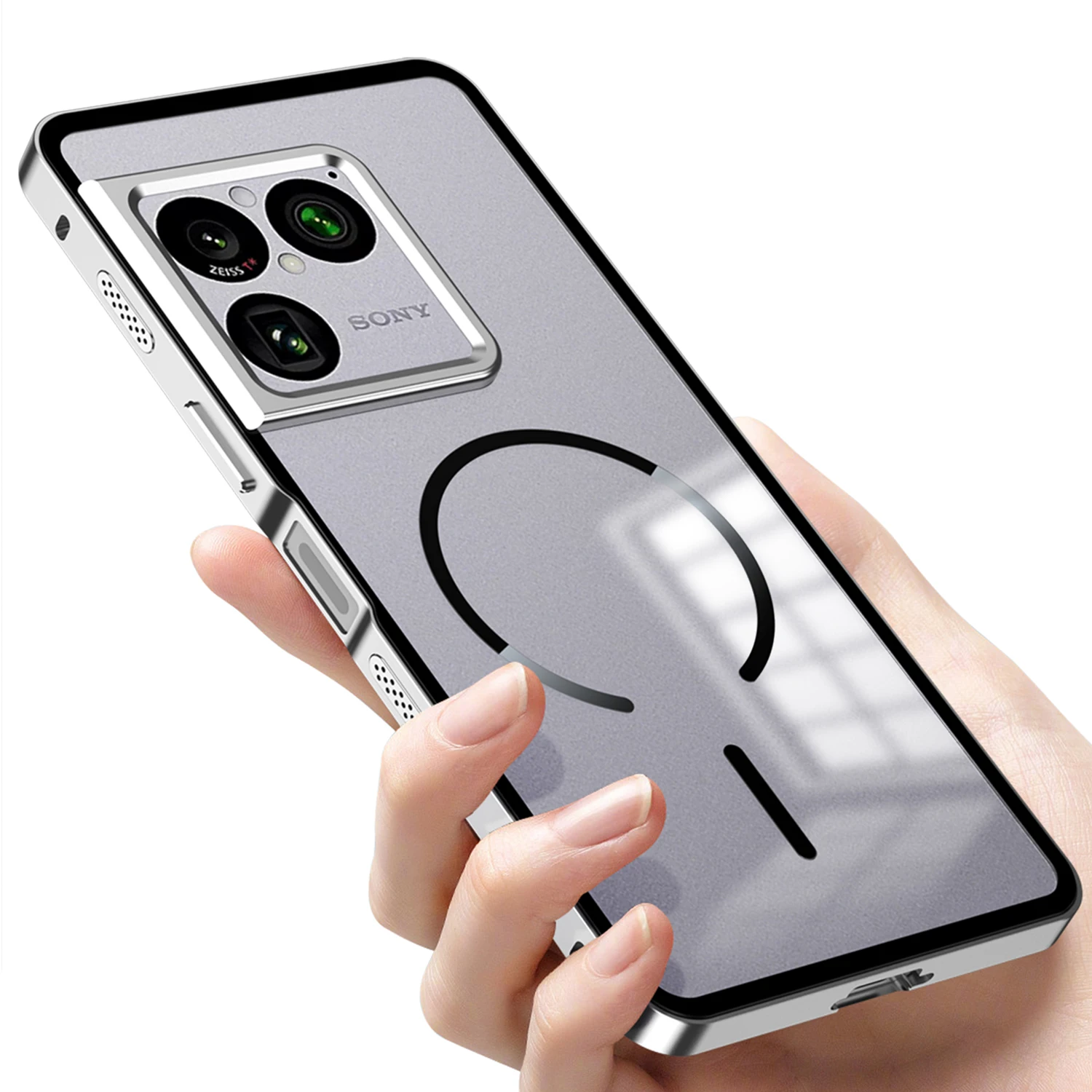 Чехол из алюминиевого сплава для Sony Xperia 1 VIII с пружинной застежкой, разборка и сборка одним нажатием, независимые кнопки, жесткий металлический корпус (art.: 3920db53cb69e) - 3920db53cb69e