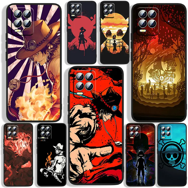 

Hot Cartoon Ones Pieces Phone Case For OPPO Realme C2 C3 C11 C20 C21 C21Y Q3S Q5i X2 X3 GT Neo2 GT2 GT Neo3 Black Cover Funda