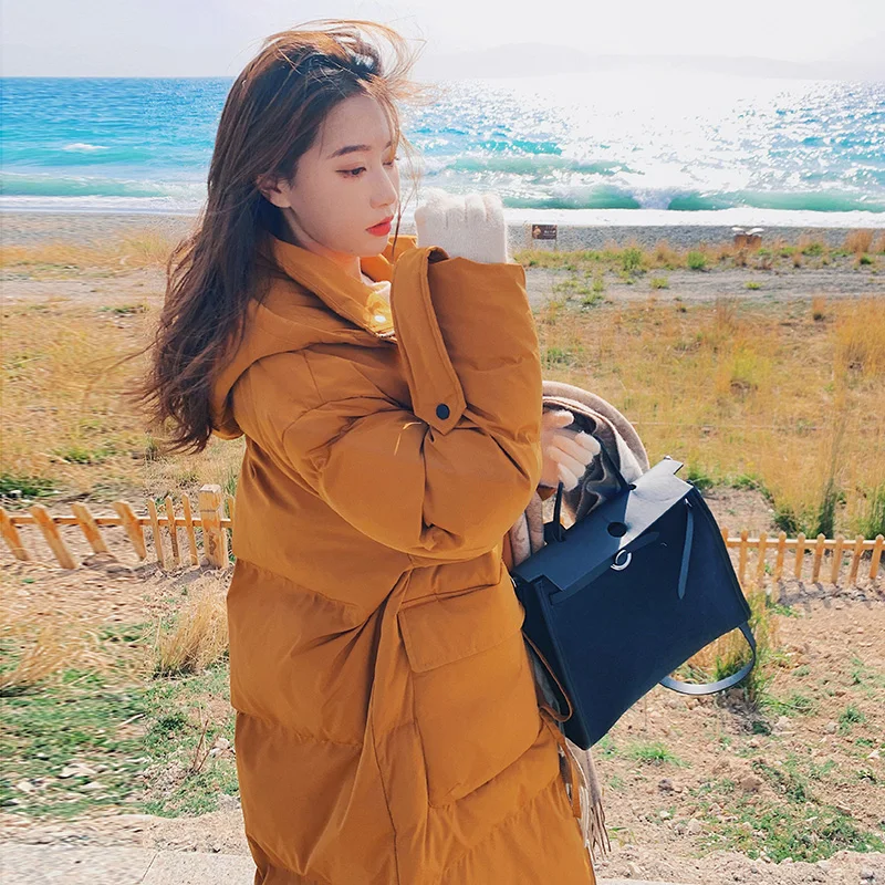 

Women Thick Parkas Winter Jackets 2022 New Warm Hooded Female Casual Coats Cotton Padded Parkas Long Jackets Outwear A141