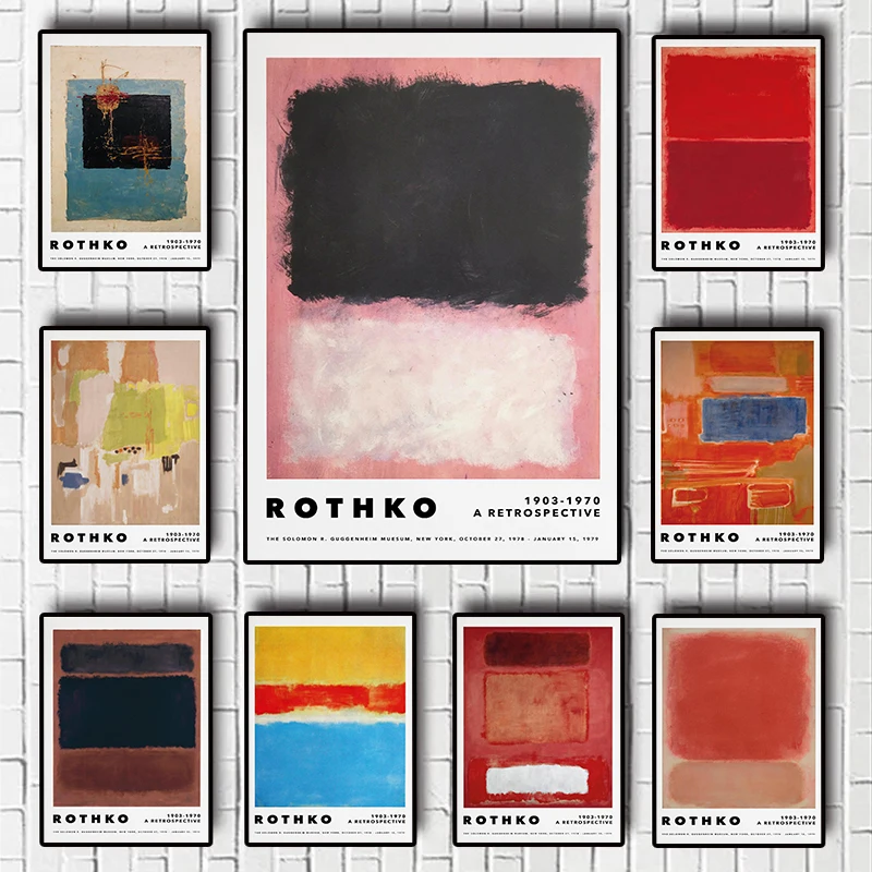 Современный стиль абстрактная живопись Mark Rothko произведение искусства на холсте