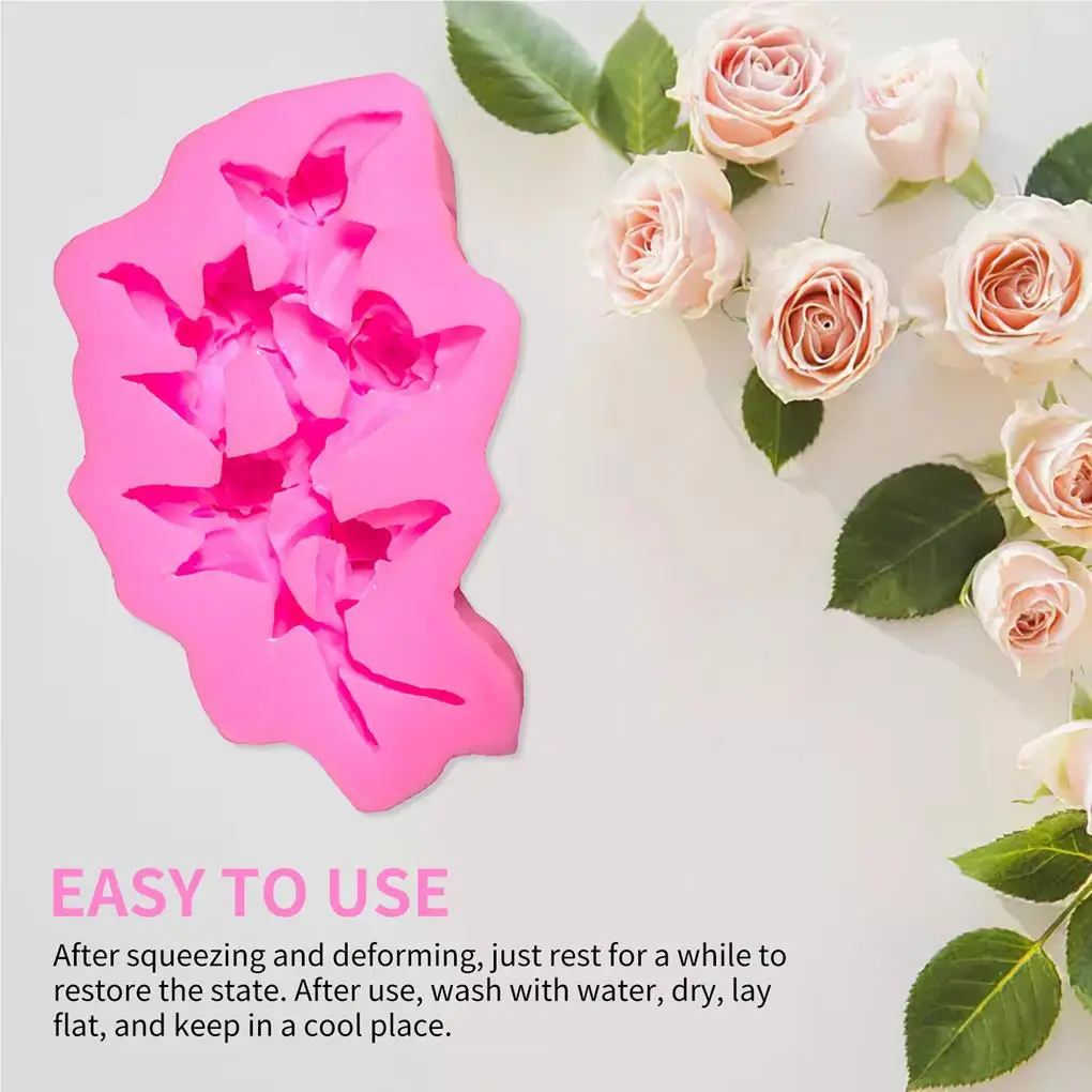 

Силиконовая эпоксидная форма для выпечки «розы»