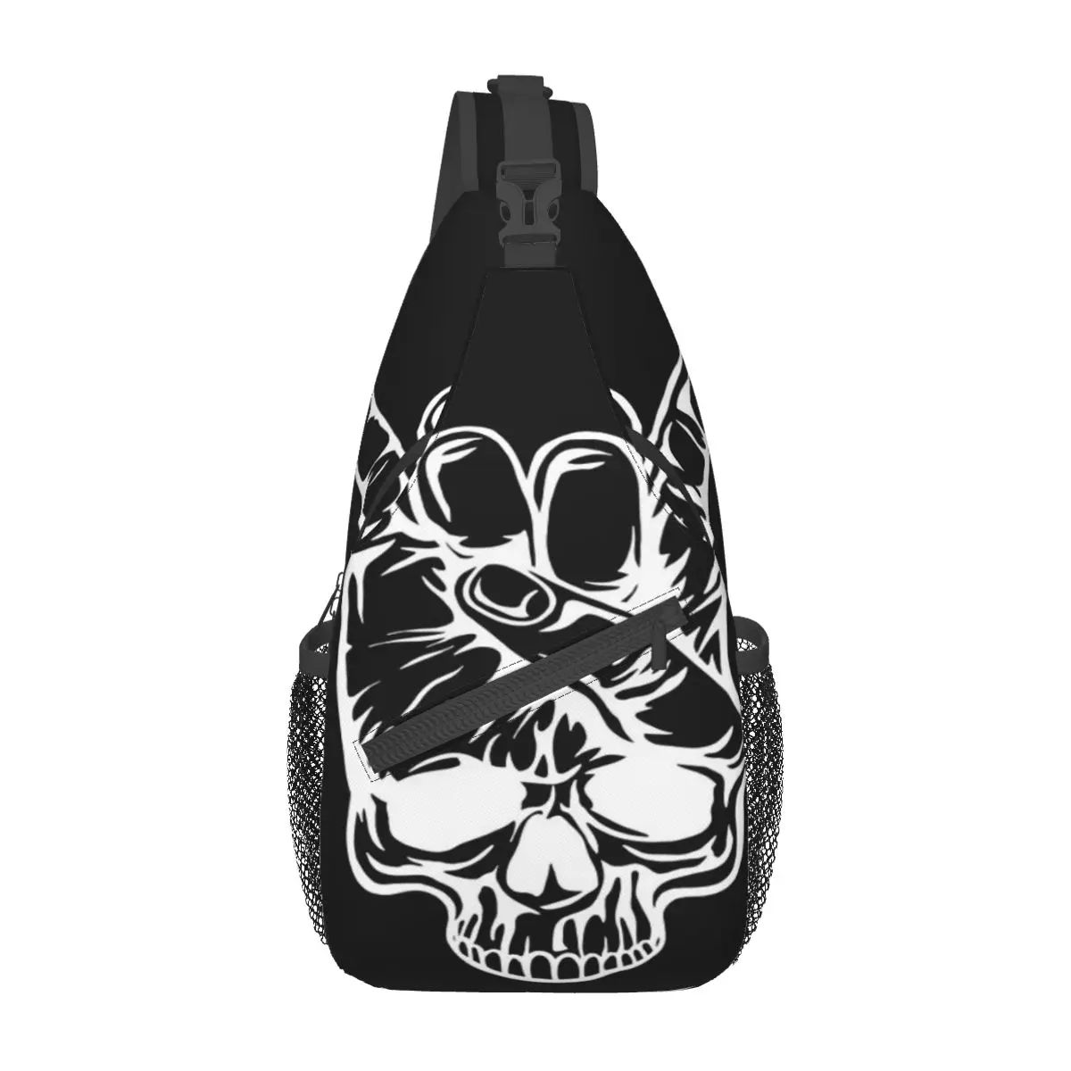 

Нагрудная сумка Rocker Skeleton Hand Rock, персонализированная прочная нагрудная сумка через плечо, настраиваемая