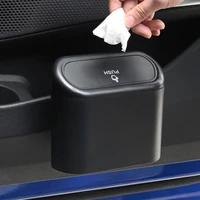 car mini trash bin vehicle garbage organizer dust case storage box pressing type abs trash can auto interior accessories