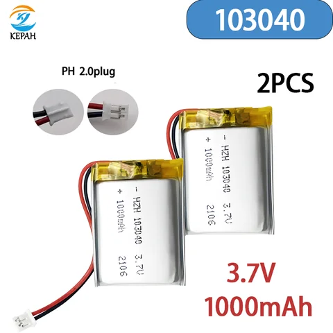KEPAH Литий-полимерный аккумулятор 103040 3,7 В 1200 мАч