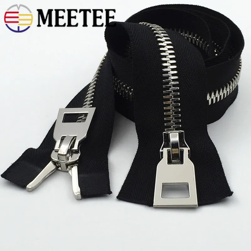 Фото Молния Meetee 10 #, металлическая, двусторонняя, большая, 1 шт., 85/100/120 см №5