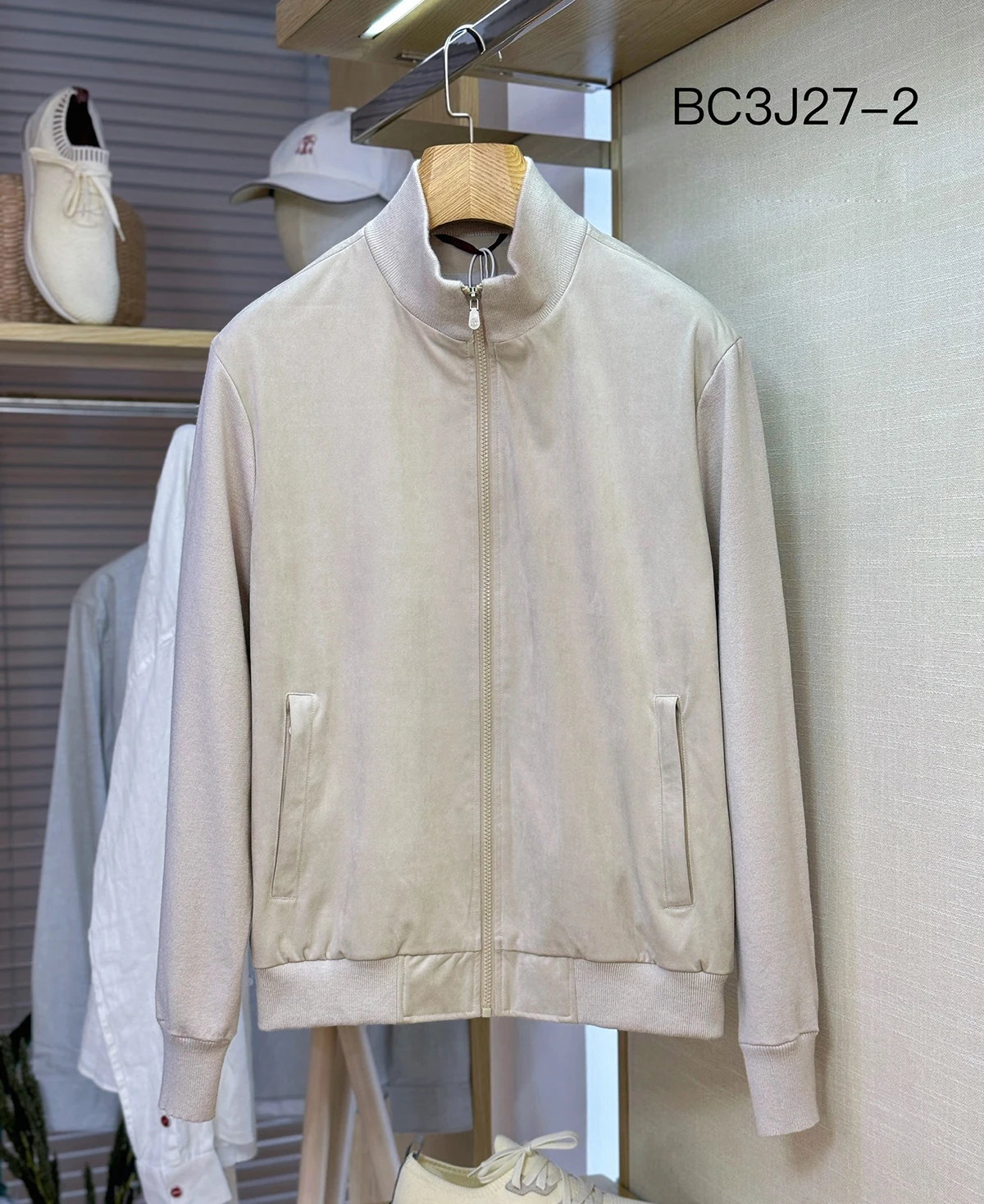 Мужская прямая куртка на молнии осень/зиму