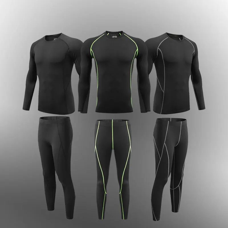 Adult Men's Running Sport Tights Set Gym Compression Tights Sports Training Tights Children's Sports Basketball Wear Jogging Set