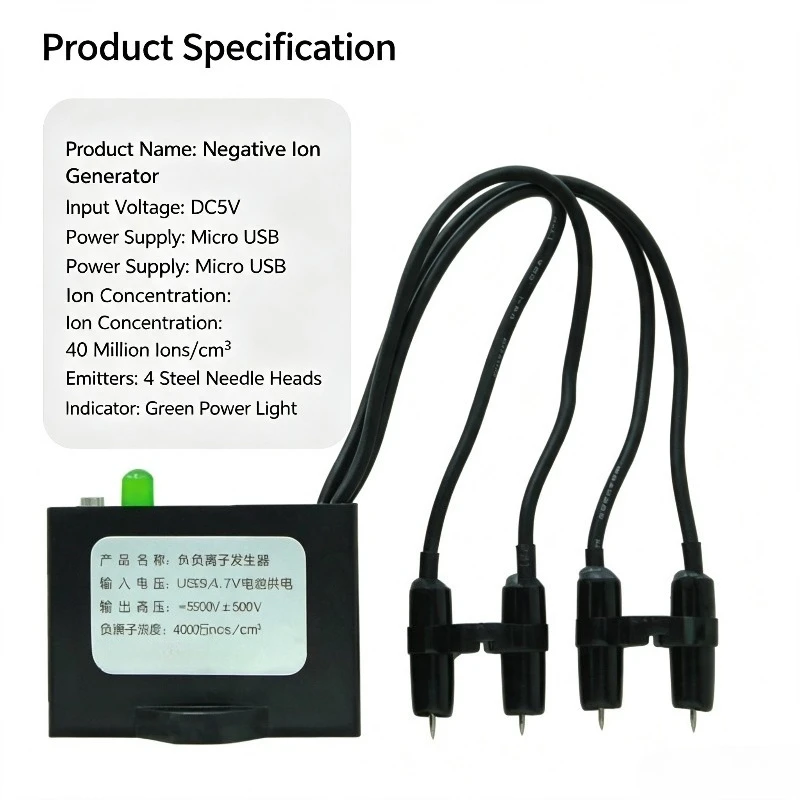 Фото Генератор отрицательных ионов, USB DC5V, плазменный модуль с мелкодисперсными отрицательными ионами для очистителя воздуха №5