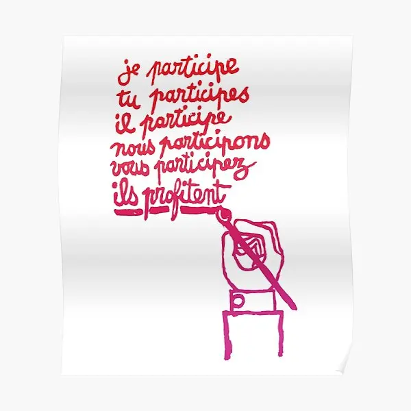 

Парижское восстание Май 68 Je Participe Gr плакат забавная Настенная картина для дома Современное искусство роспись винтажный принт Декор Картина ...