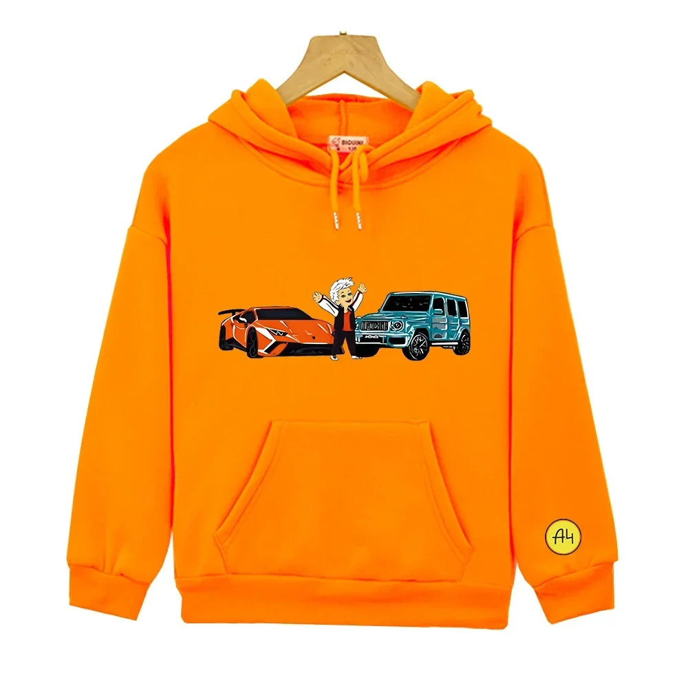 Детская Толстовка С Капюшоном И Принтом А4 Gелик Ламба Унисекс Осенне-зимний