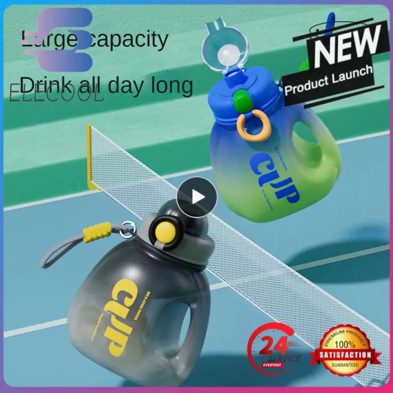 Бутылка для воды гигантская с соломинкой 1 л 5 2